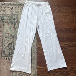 Leset Pointelle Pant - White - Women’s S